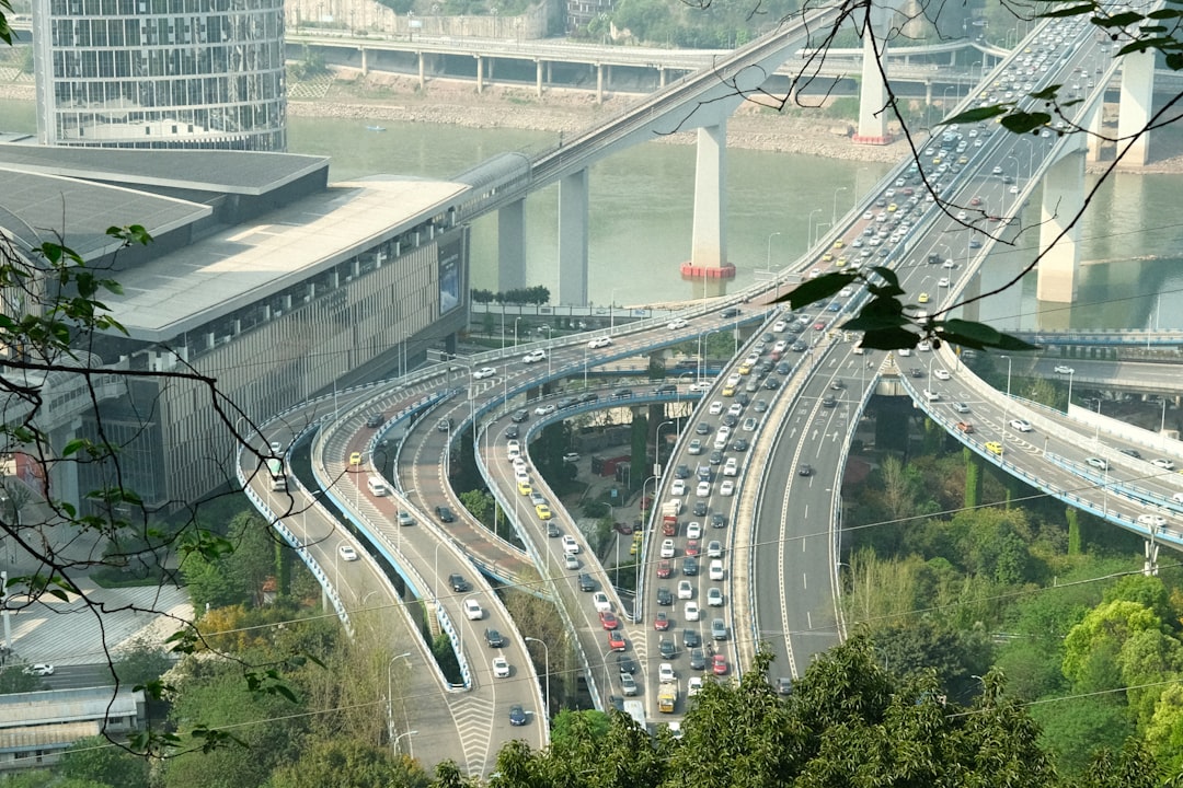 Futuristic city, flying cars, advanced transportation